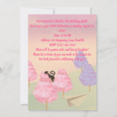 Cotton Snoep Monkey Jump verjaardag Kaart (Achterkant)