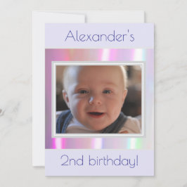 Cotton Snoep Neon Design Afbeelding Invitation Kaart