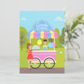 Cotton Snoep Street Food Kaart (Staand voorkant)