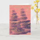 Cotton Snoep Winterscape Holiday Art Card Kaart (Gele Bloem)
