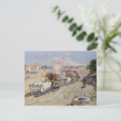 Cotton Transport, India, 1862 (m/c boven potloodwi Briefkaart (Staand voorkant)