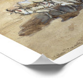 Cotton Transport, India, 1862 (m/c boven potloodwi Poster (Hoek)