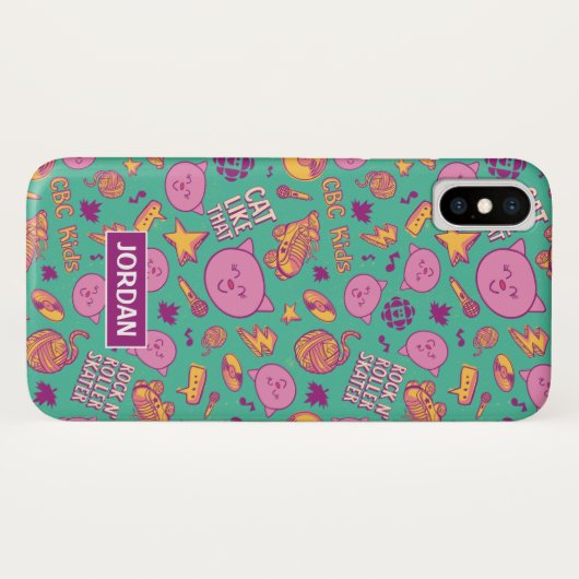 Cottonball Pattern Gepersonaliseerde telefoonhoes Case-Mate iPhone Case (Achterkant (horizontaal))