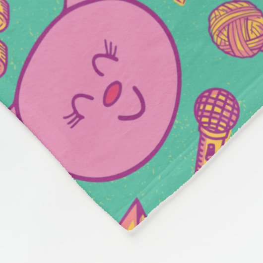 Cottonball Pattern Monogram Fleece Deken (Hoek)