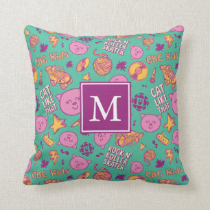 Cottonball Pattern Monogram Kussen