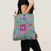 Cottonball Pattern Monogram Schouder Tas (Dichtbij)