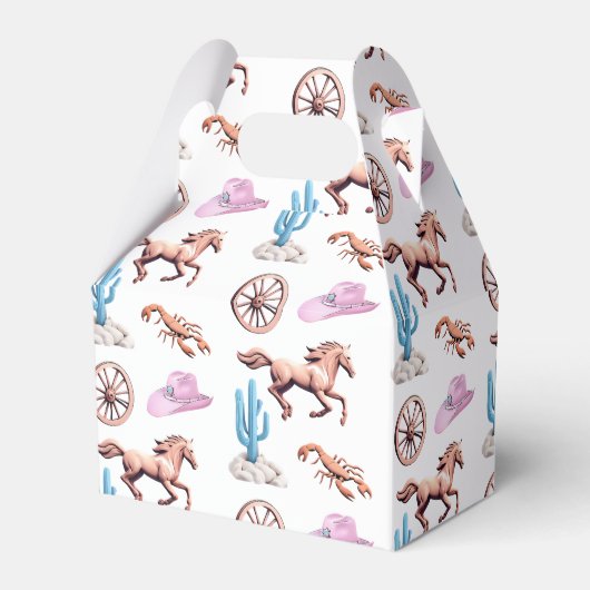Cottoncandy Western Theme Cowgirl Party Art Bedankdoosjes (Voorkant Zijde)