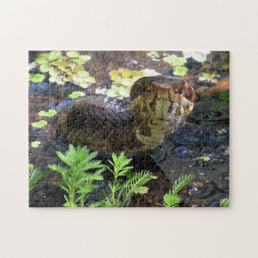 Cottonmouth Snake Puzzle Legpuzzel (Horizontaal)