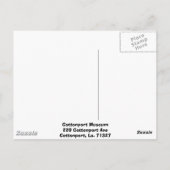 Cottonport Museum Briefkaart (Achterkant)