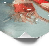 Cottontail Bubbles: Een beetje een grillige konijn Perfect Poster (Hoek)