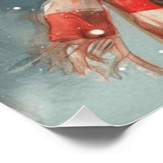 Cottontail Bubbles: Een beetje een grillige konijn Perfect Poster (Hoek)