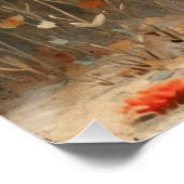 Cottontail Dream: Een beetje Whimsy Bunny Perfect Poster (Hoek)