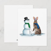 Cottontail - kerstkaart (Voorkant / Achterkant)