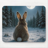 Cottontail Rabbit In Moonlight Muismat (Voorkant)