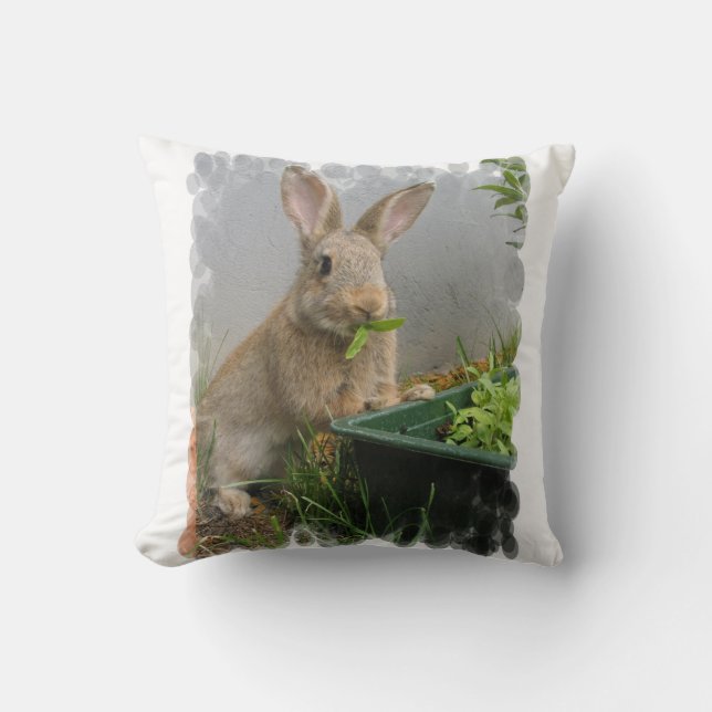 Cottontail Rabbit Pillow Kussen (Voorkant)