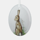Cottontail van Hevener Glas Ornament (Voorkant links)