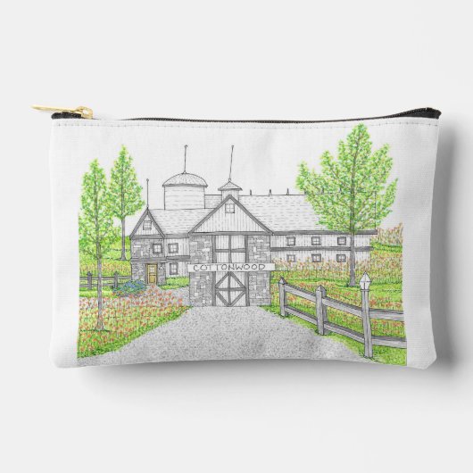 Cottonwood Boerderij Kleine Accessoirezak Etui (Voorkant)