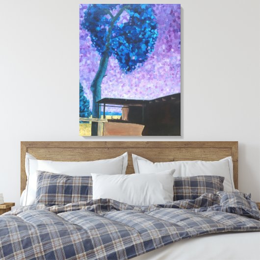 Cottonwood Dusk Canvas Afdruk (Insitu (Slaapkamer))