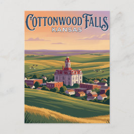 Cottonwood Falls Kansas Briefkaart