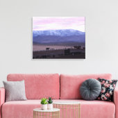 Cottonwood Mountain Sunset Canvas Afdruk (Insitu (Woonkamer))