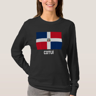 Cotuí Dominicaanse Republiek Vlag Emblem Escudo Cr T-shirt