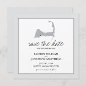 Cotuit Cape Cod Wedding Save the Date (Voorkant / Achterkant)
