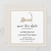 Cotuit Cape Cod Wedding Save the Date (Voorkant / Achterkant)