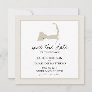 Cotuit Cape Cod Wedding Save the Date
