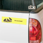 Coturnix Kwartel Kuikens Bumpersticker (Op Truck)