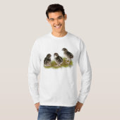 Coturnix Kwartel Kuikens T-shirt (Voorkant volledig)