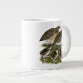 Coturnix Kwartelfamilie Grote Koffiekop (Voorkant rechts)