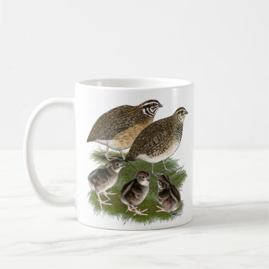 Coturnix Kwartelfamilie Koffiemok (Links)