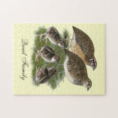 Coturnix Kwartelfamilie Legpuzzel (Horizontaal)