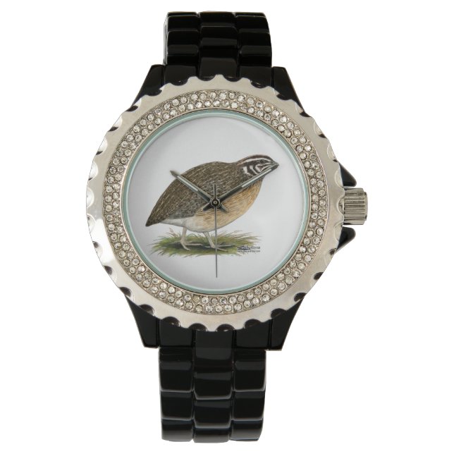 Coturnix Pharaoh Quail Horloge (Voorkant)
