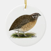 Coturnix Pharaoh Quail Keramisch Ornament (Voorkant)