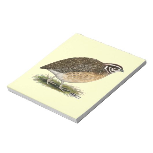 Coturnix Pharaoh Quail Notitieblok (Linkerzijde)