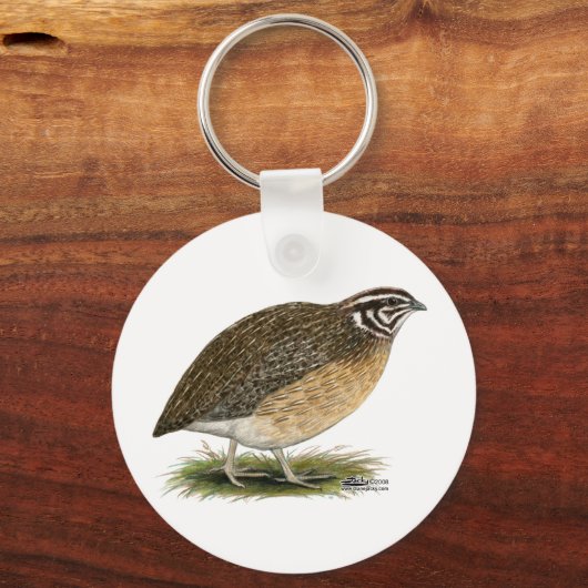 Coturnix Pharaoh Quail Sleutelhanger (Voorkant)