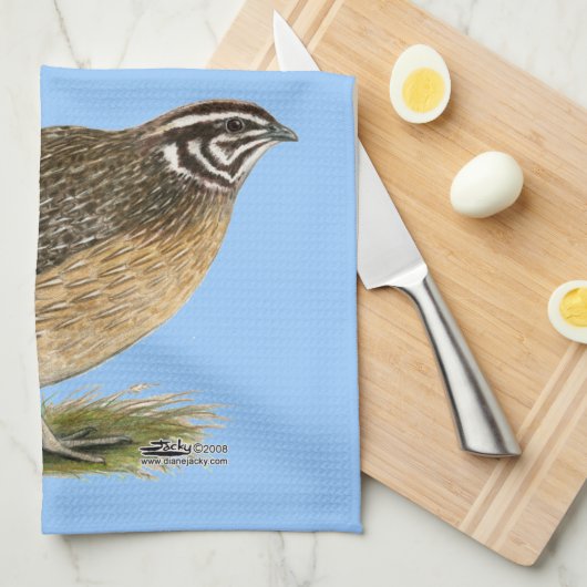 Coturnix Pharaoh Quail Theedoek (Quarter Fold)