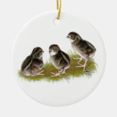 Coturnix Quail Chicken Keramisch Ornament (Voorkant)