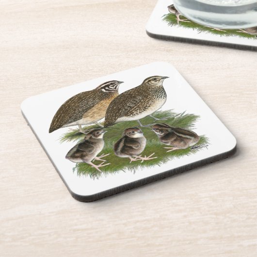 Coturnix Quail Drankjes Onderzetter (Linkerzijde)