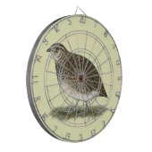 Coturnix Quail Hen Dartbord (Voorkant Links)