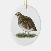 Coturnix Quail Hen Keramisch Ornament (Rechts)
