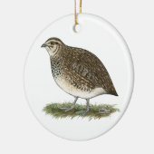 Coturnix Quail Hen Keramisch Ornament (Links)