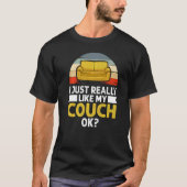 Couch citeert Sofa Potato Living Room 2 T-shirt (Voorkant)