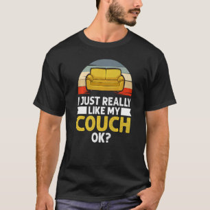 Couch citeert Sofa Potato Living Room 2 T-shirt