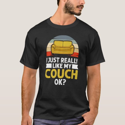Couch citeert Sofa Potato Living Room 2 T-shirt (Voorkant)