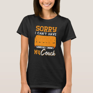 Couch citeert Sofa Potato Living Room 5 T-shirt