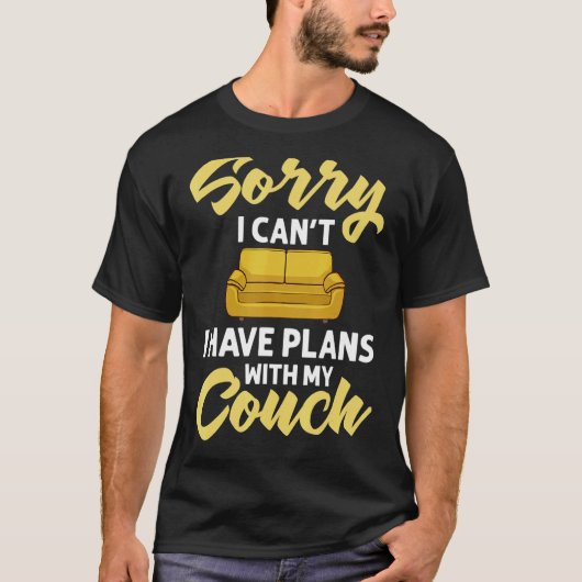 Couch citeert Sofa Potato Living Room T-shirt (Voorkant)