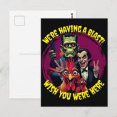  "Couch Cryptid Selfie" Cheesy Chicken Briefkaart (Voorkant / Achterkant)