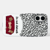 Couch Greyhound (flawn) Dog Lazy Slapende Funny Case-Mate iPhone Case (Achterkant (horizontaal))